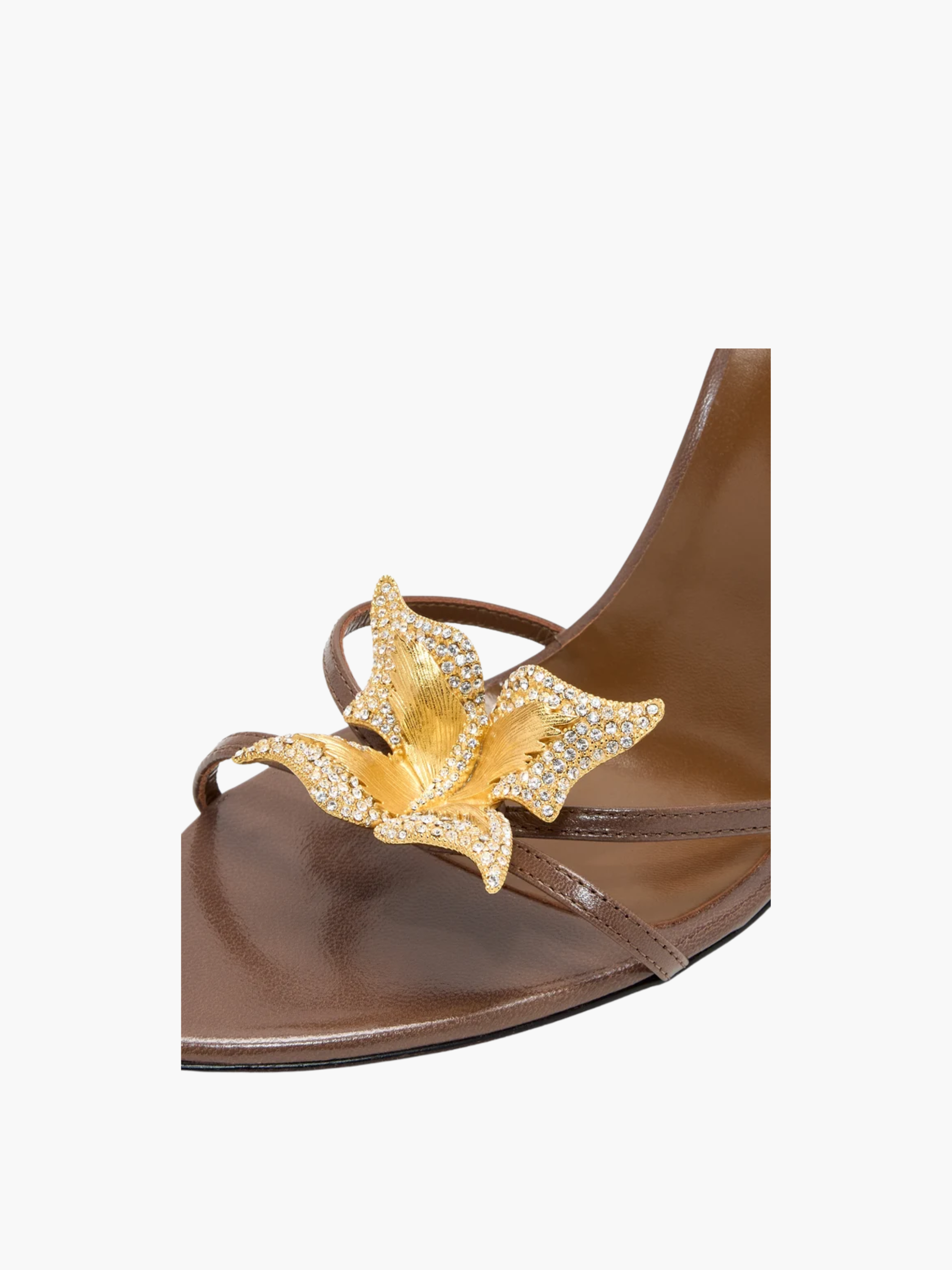 Giuseppe Zanotti High Heel Z14 Mariposa 105mm Mules Brown