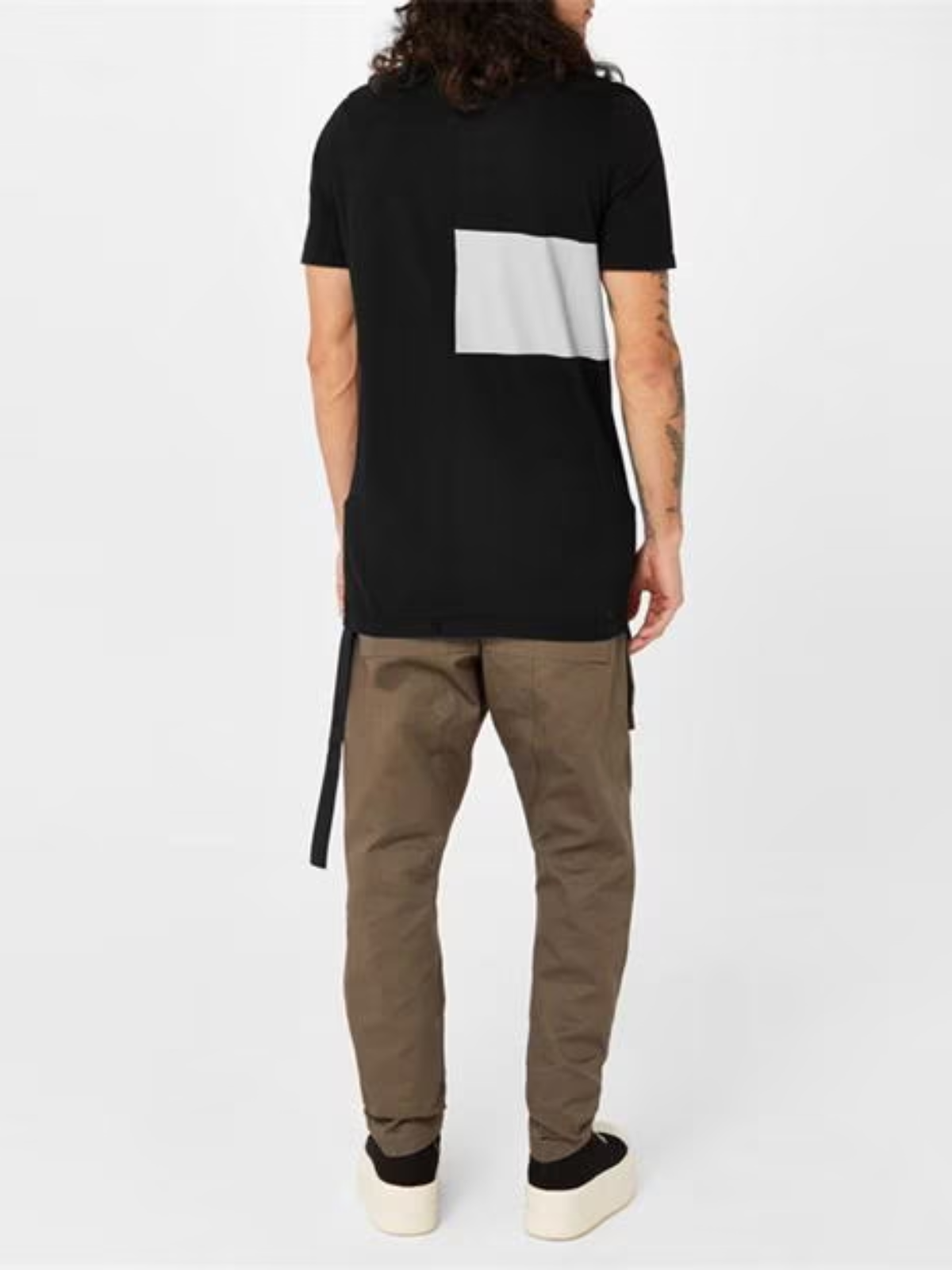 Rick Owens T-Shirt Mid Logo Black - 4