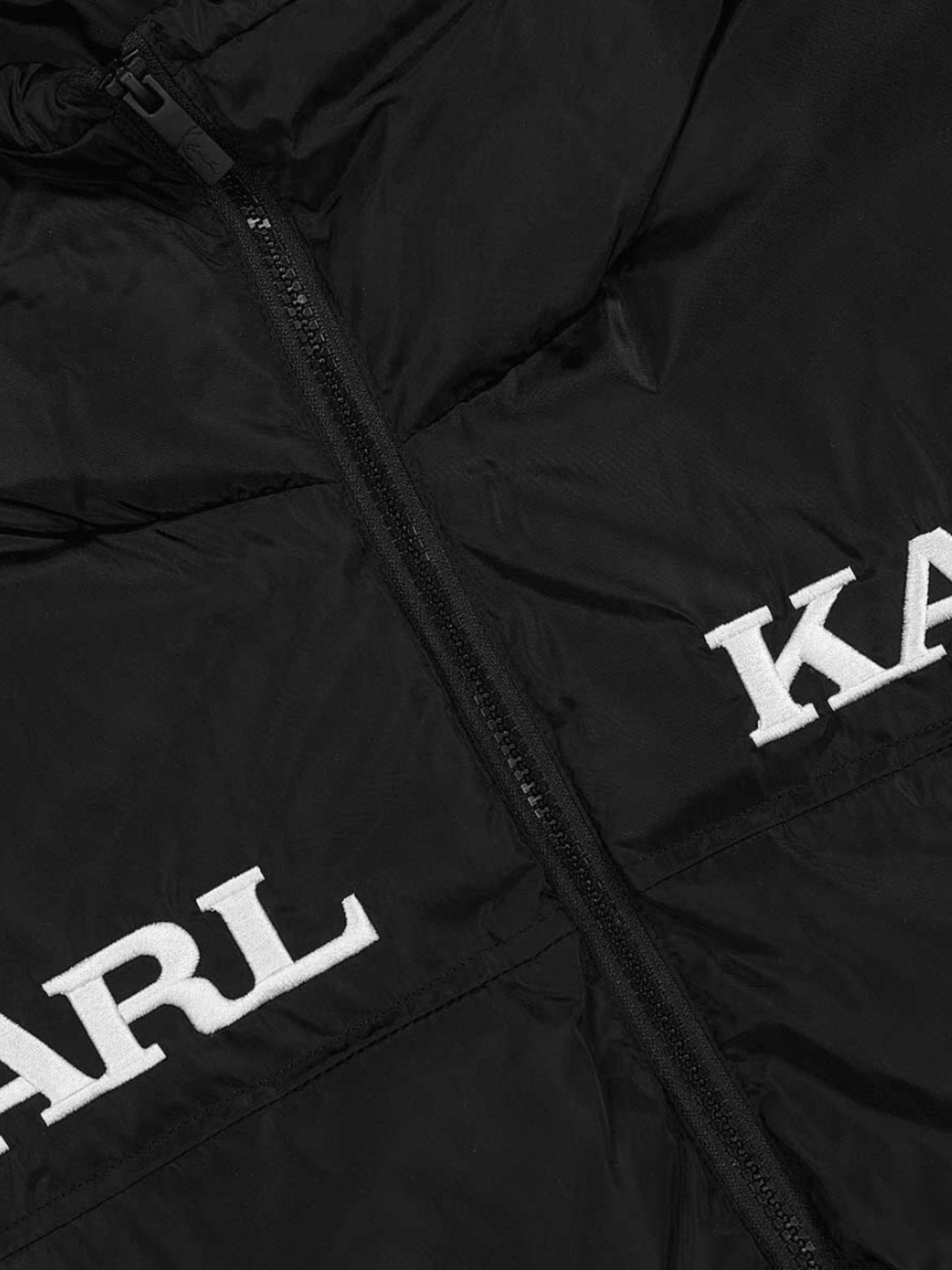 Karl Kani Jacket Retro Essential Puffer Logo Black - AL Capone Premium
