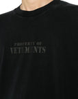 Vetements T-Shirt Property Black - 4