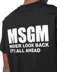 Msgm T-Shirt Logo Black