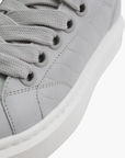 Cleens Sneaker C47 Leather White Sole Grey