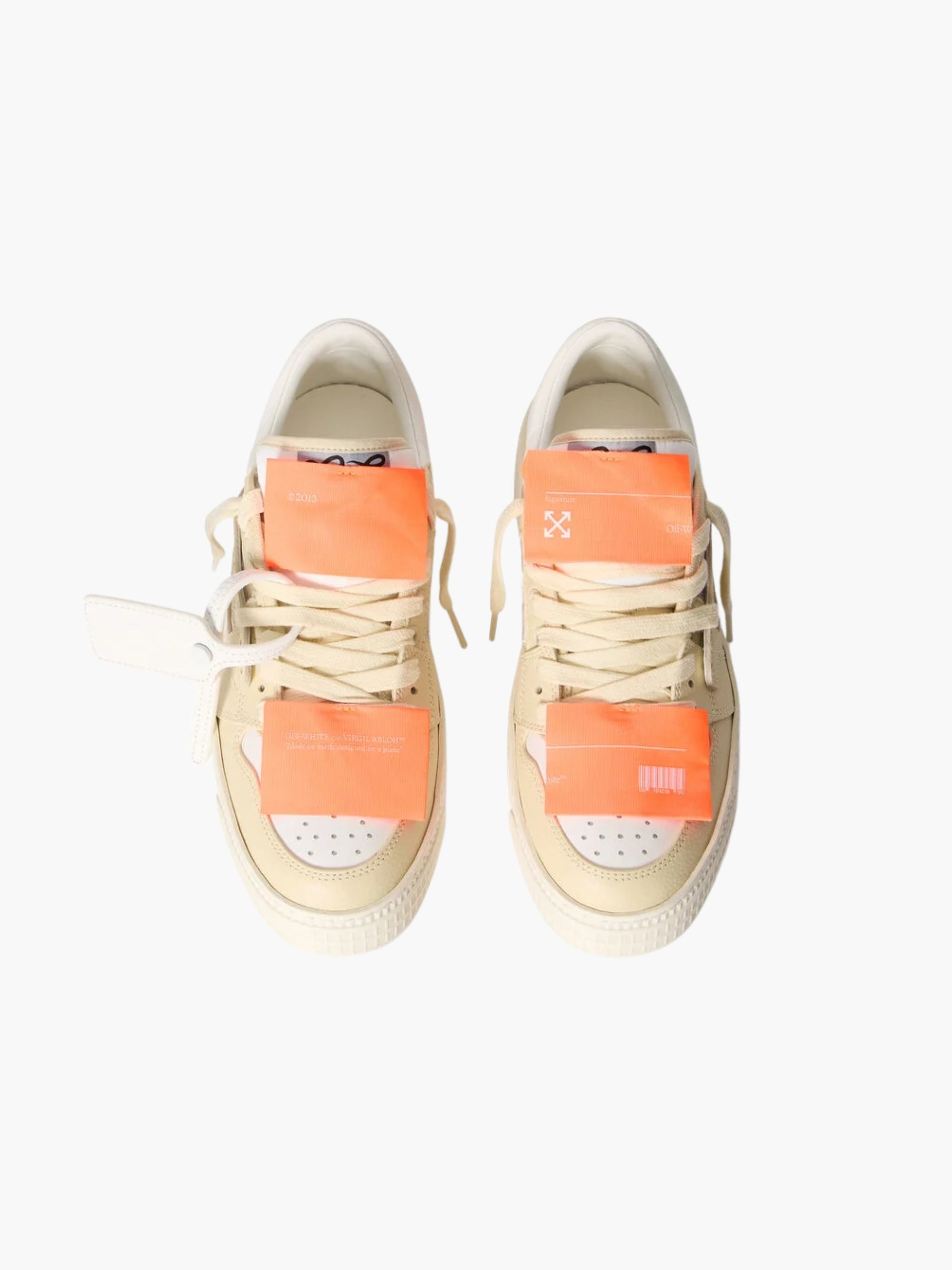 Off-white Sneakers Ows117 M-low Top Beige/White
