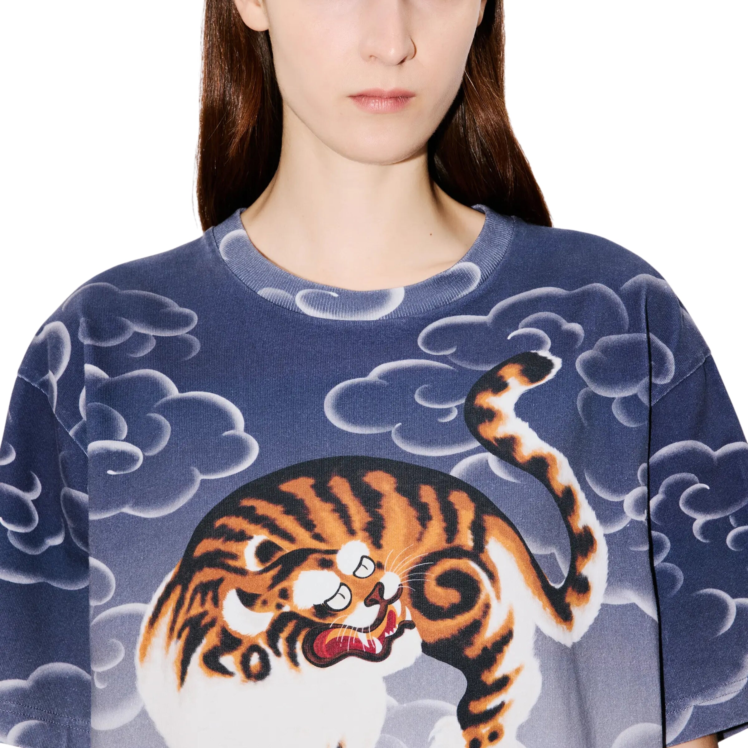 Kenzo T-Shirt Tiger On Cloud Blue – AL Capone Premium