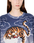 Kenzo T-Shirt Tiger On Cloud Blue