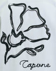 Capone T-Shirt Back Floral Print White