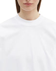 Vetements T-Shirt Embroidered Logo Oversized White