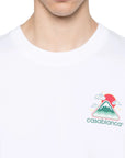 Casablanca T-Shirt Montagne Ondulee White