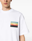 Msgm T-Shirt Block Logo White