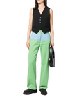 Msgm Jeans Two Tone Green-Blue - 4