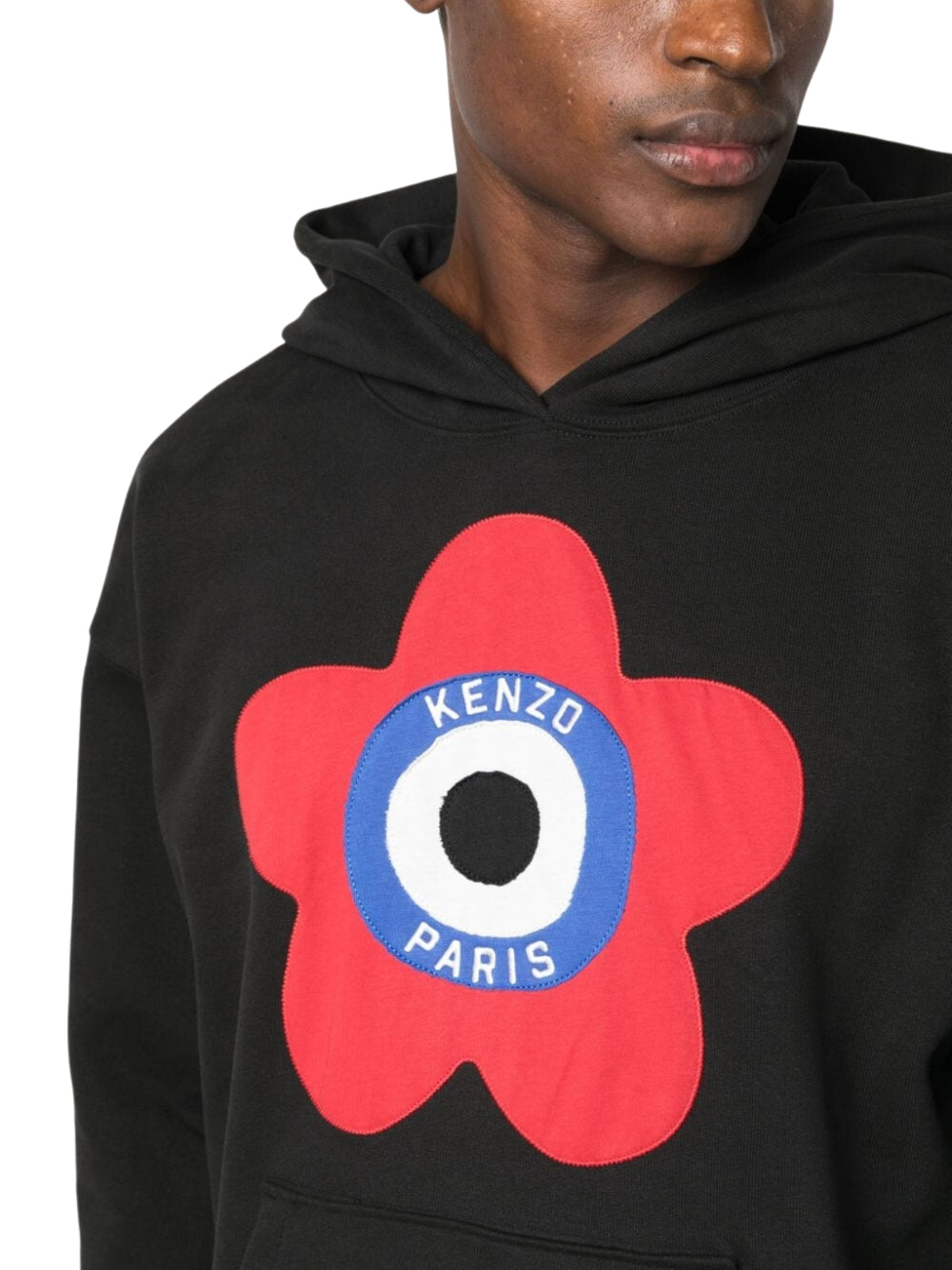 Kenzo Hoodie Flower Black-Red