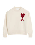 Ami Sweater Logo Off-White-Red - 1