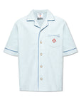 Casablanca Shirt Unisex Open Collar Light Blue