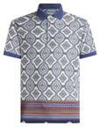 Etro Golfer Geometric Print Blue