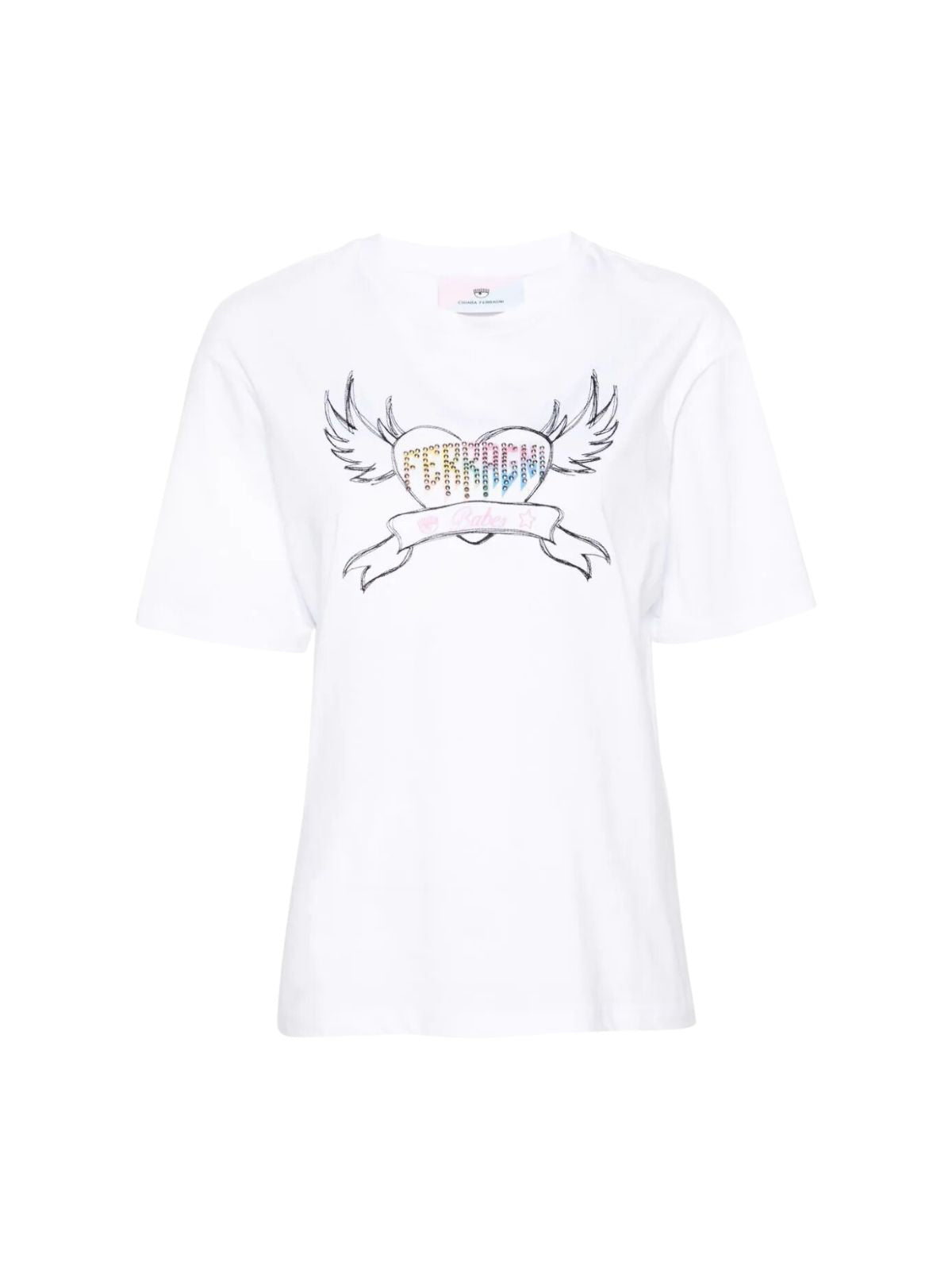 Chiara T-Shirt Heart Logo White