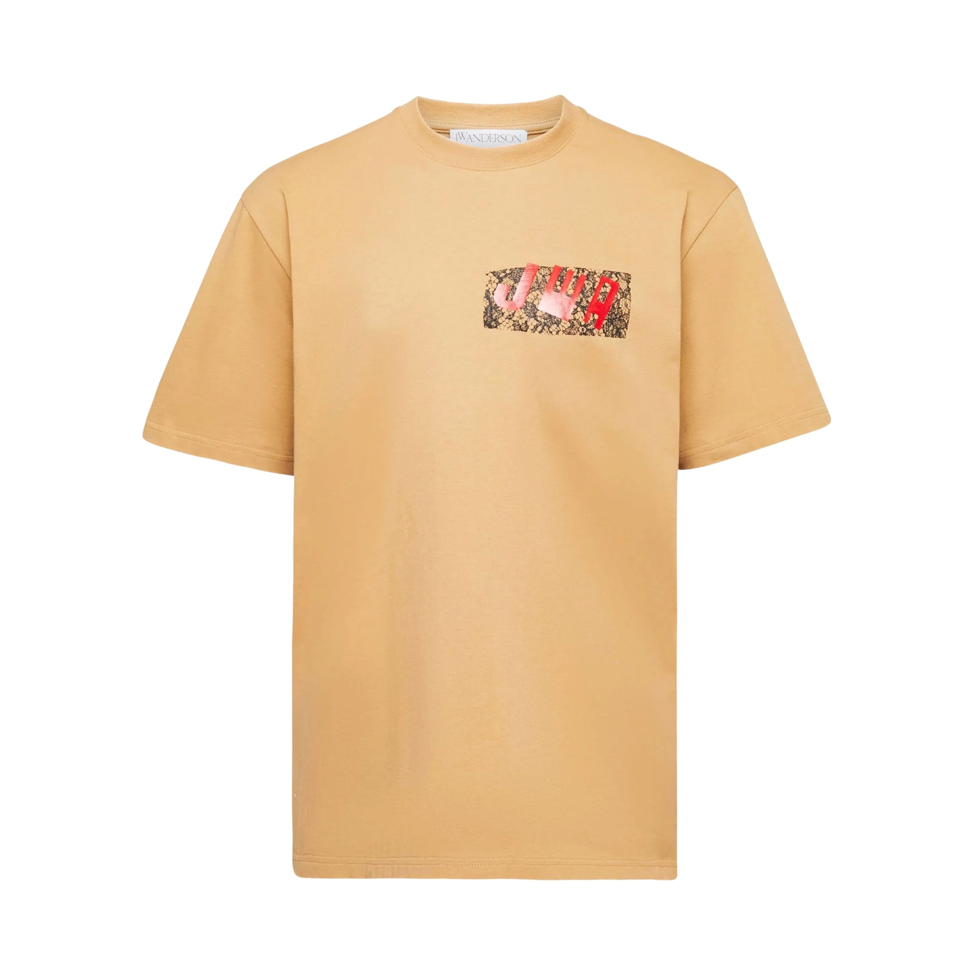 Jw Anderson T-Shirt Lace Chest Trim Beige