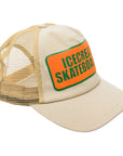 Ice-Cream Cap Trucker Skateboards Beige