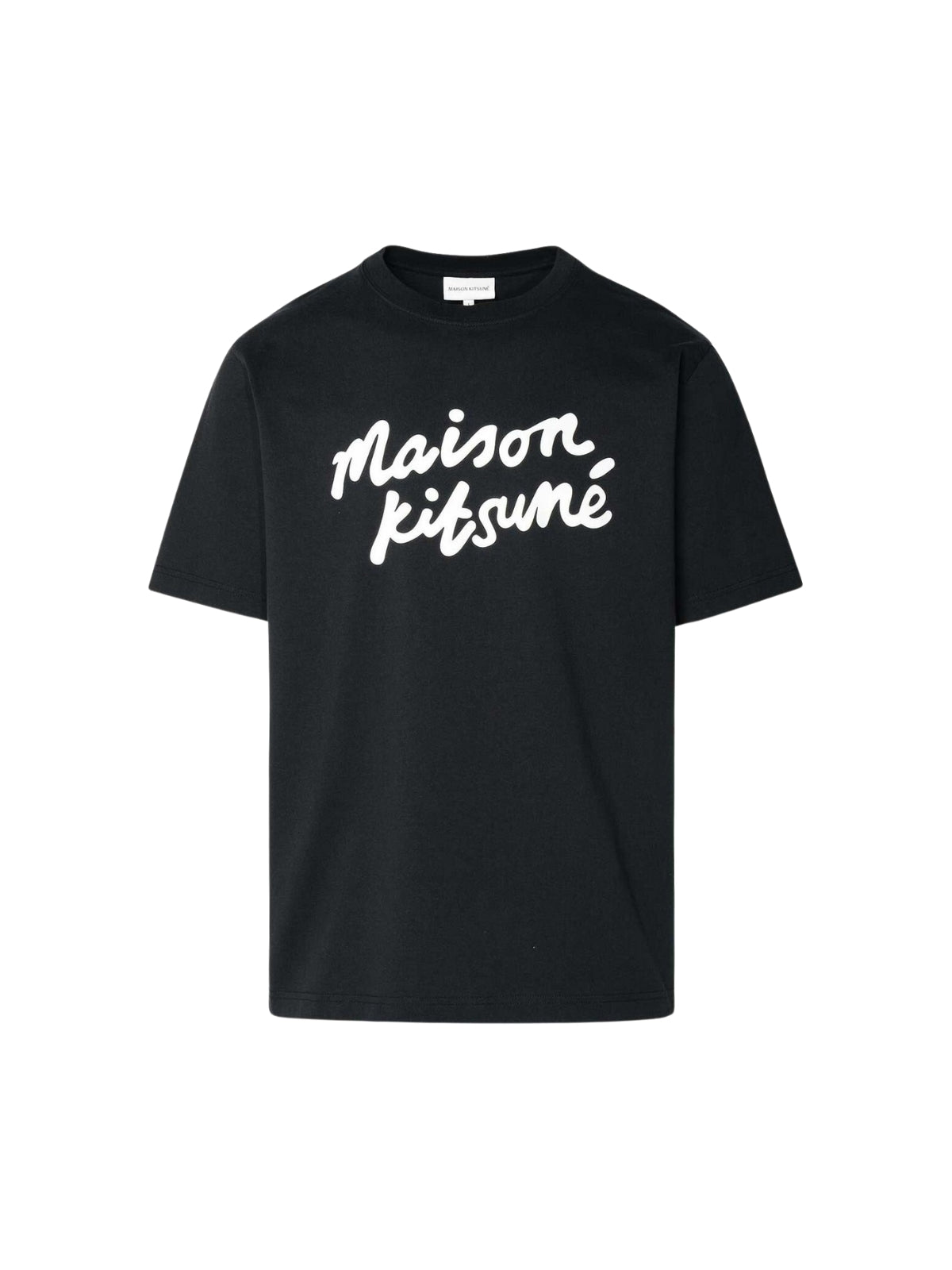 Maison Kitsune T-Shirt Handwriting Comfort Black-White