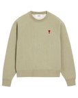 Ami Sweater Logo Heather Sage - 1