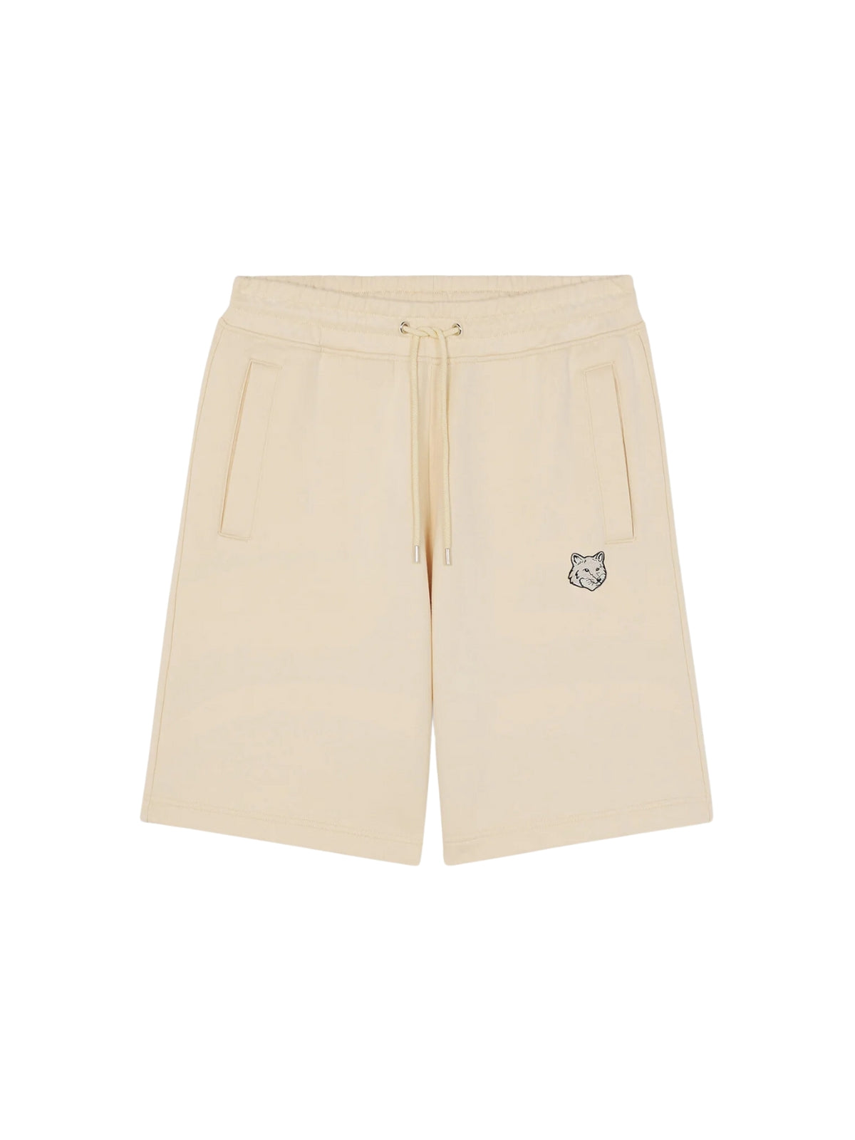 Maison Kitsune Shorts Oversize Bold Fox Head Patch Paper