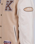 Karl Kani Jacket College Hooded Block Sand-Off-White