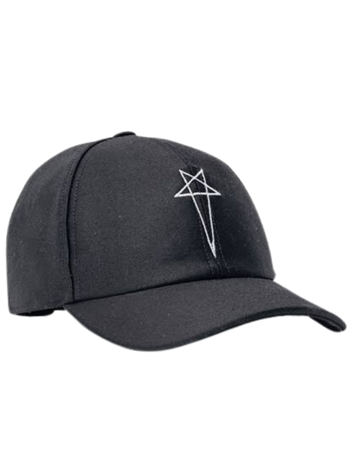 Rick Owens Cap Embroided Black