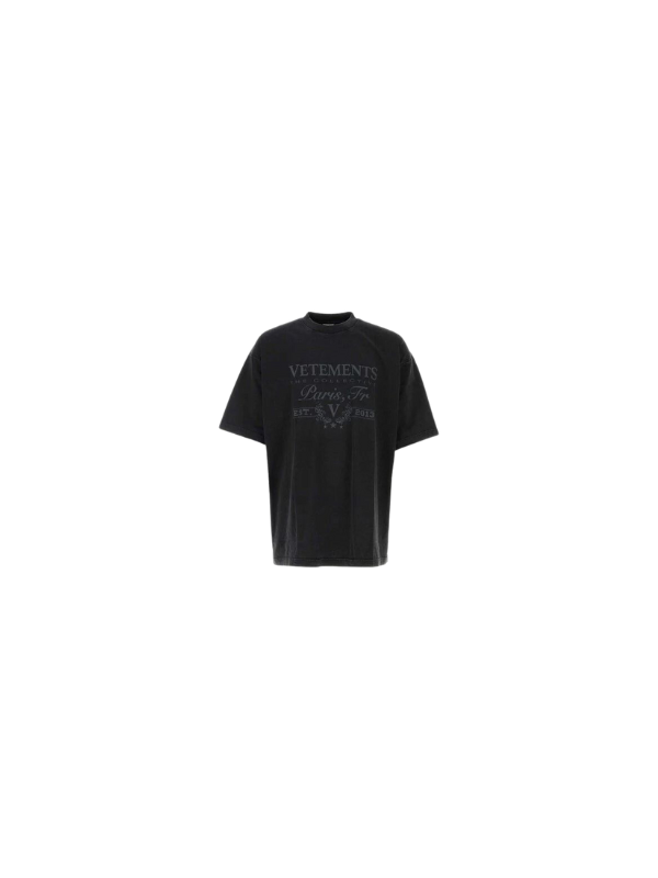 Vetements T-Shirt Paris Black