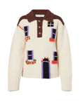 Jw Anderson Sweater House Polo Flax