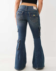 True Religion JEANS BIG T LOW RISE FLARE DAR