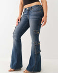 True Religion JEANS BIG T LOW RISE FLARE DAR