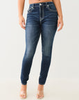 True Religion Halle Big T Hr Flap Skinny Dark Hibernation Wash