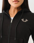 True Religion True Zip Hoodie Jet Black