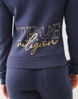 True Religion True Zip Hoodie Dress Blue
