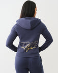 True Religion True Zip Hoodie Dress Blue