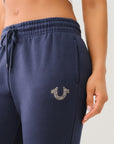 True Religion True Mid Rise Jogger Dress Blue