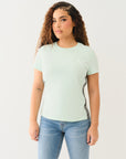 True Religion Taping Ss Tee Misty Jade