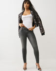 True Religion Jennie Sn Mr Skinny Grey Smores Wash