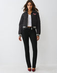 True Religion Hs Quilted Zip Up Jacket Jet Black
