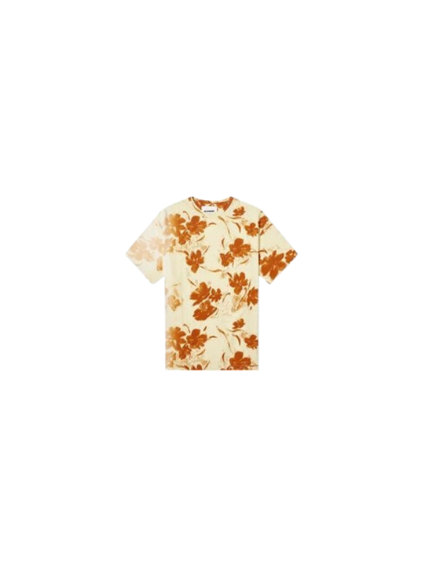 Jil Sander T-Shirt Floral Rust-Cream