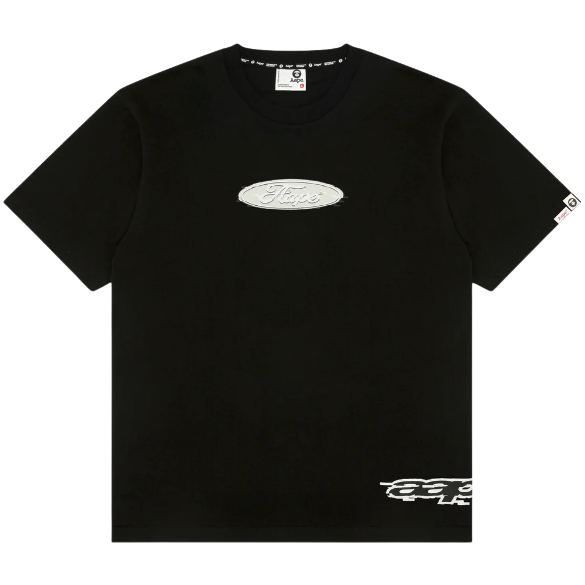 Aape T-Shirt Oval Logo Black