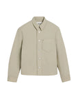 Ami Shirt Padded Logo Sage - 1