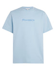 Jw Anderson T-Shirt Logo Embroidery Pale Blue