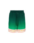 Casablanca Shorts Silk Unity Is Power Green