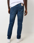 True Religion Rocco Moto Skinny Medium Blizzard Wash