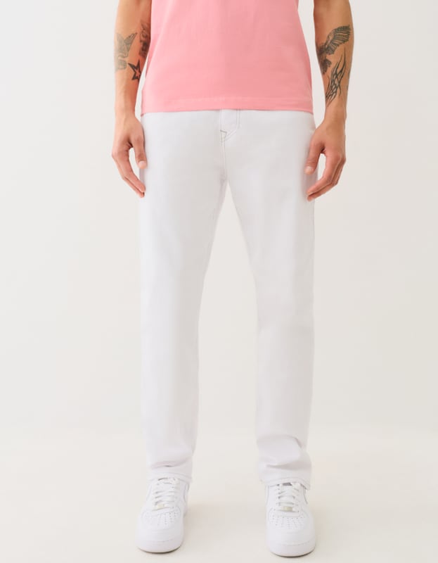 True Religion Geno Sn Flap Slim Optic White