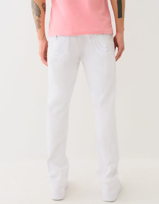 True Religion Geno Sn Flap Slim Optic White