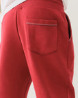 True Religion Embossed Jogger Red Dahlia