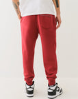True Religion Embossed Jogger Red Dahlia