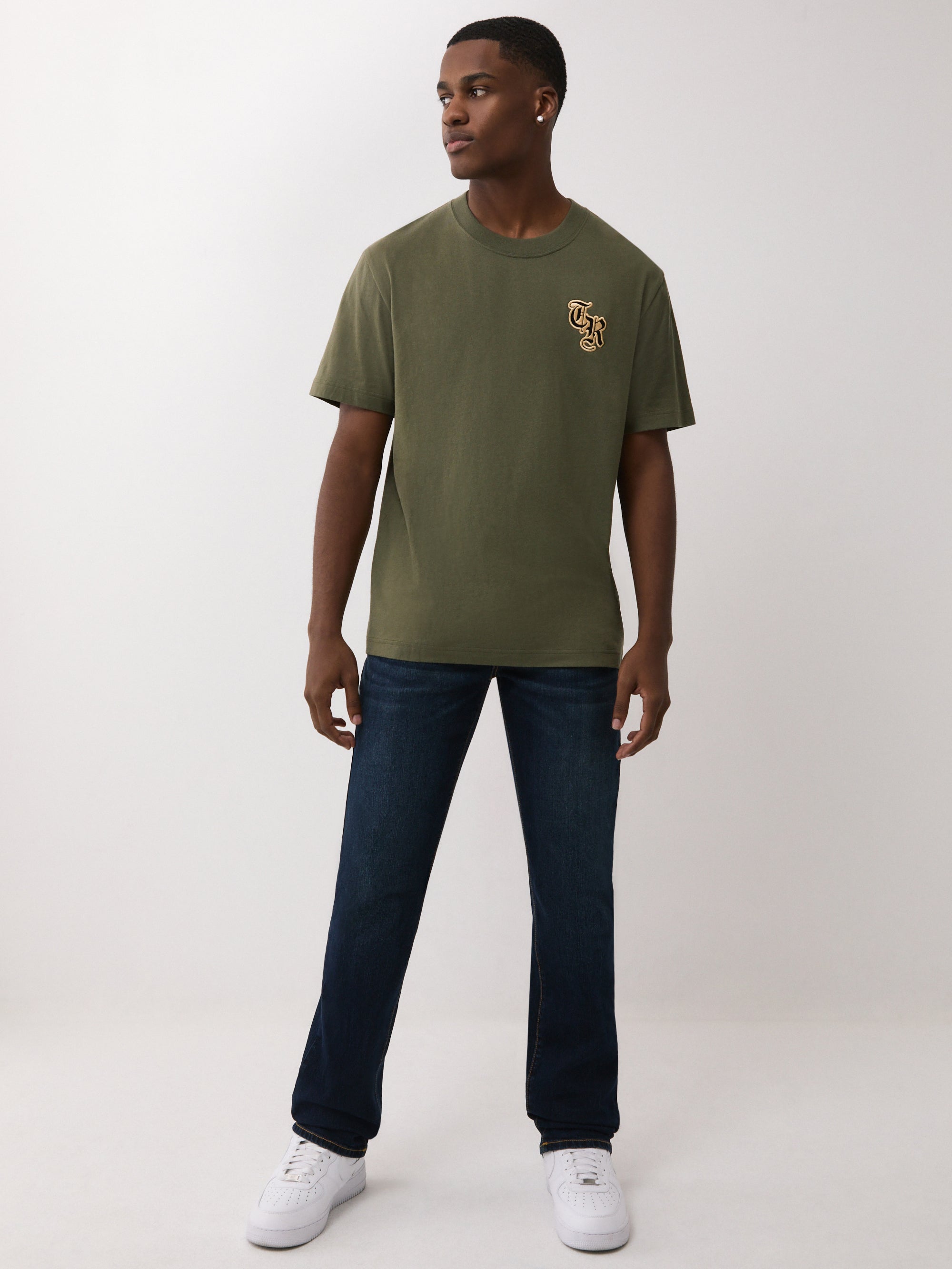 True Religion Ricky Sn Straight Dark Mahogany Wood Wash