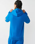 True Religion Hoodie Diagonal Zip Imperial Blue